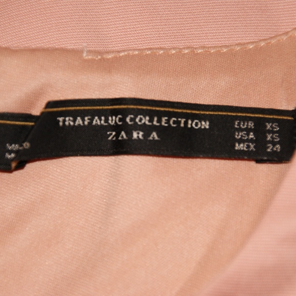 ZARA Pink Peplum Bustier Tank Crop Top sz XS [B3] - Picture 6 of 8